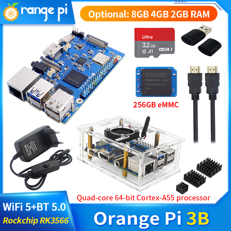 3B Pi สีส้มแรม8GB 4GB 2GB RK35 - Khadas Vim4 8Gb บทวิจารณ์และราคา